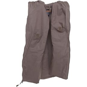 Humvee Ranger Travel Vest For Men Women Unisex with Hideaway Hood Vest for Camping Photography Hiking Outdoor 100% Cotton Khaki Medium