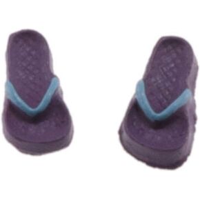 Melody Jane Dolls Houses House Miniature Summer Beach Accessory Childs Flip Flops Sandals Shoes