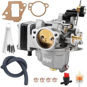 Kipa Carburetor assembly Kit For Yamaha 2-Stroke 9.9hp 15hp Outboard Engine 6E8-14301-00/01/02/03/04/05 6E7-14301-00/01/02/03/04 684-14301-40/41/42/43/44/52/53 Boat Motor