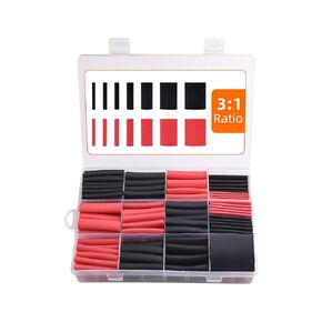 Wire Heat Shrink Tubing Kit - 3:1 Ratio Adhesive Lined, Waterproof Industrial Electrical Heat Shrink Wrap Tubes, Colored Insulation Protector Connector heatshrink Tubing, 200pcs / 7 Size by SZNNZD