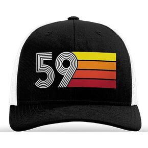 NewEleven 65th Birthday Gifts for Women Men - 65 Year Old Gifts for Men, Women, Mom, Dad, Wife, Husband - Retro Trucker Hat