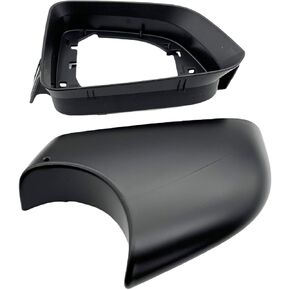 Replacement For Tesla Model Y Right Passenger Side Wing Mirror Cover and Mirror Frame Set Rearview Lower Holder Tray Cap Mirror Housing 2020 2021 2022