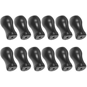 12pcs Plastic Cord Tassel, Window Blinds Shades Cord Tassel Hanging Ball Pull Cord Knobs Drops Pull End for Roman Shades Curtain Drawstring Tassels