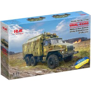 ICM 72709 - URAL-43203, Military Box Vehicle of The Armed Forces of Ukraine - scale 1:72