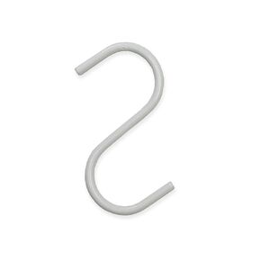 NAHANCO 4" Heavy Duty Steel S-Hook Hanger, White - 12/Carton