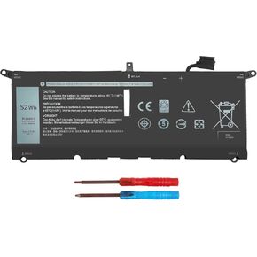 52Wh DXGH8 Battery, Replacement XPS 13 9370 9380 Laptop Battery for XPS 13 9370 9380 7390 Inspiron 13 7000 7390 7391 2-in-1 Vostro 5390 5391 0H754V H754V G8VCF G8VCF6C HK6N5 P113G001 P82G P82G001.
