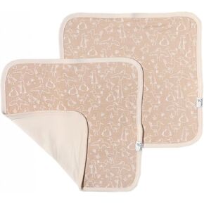Copper Pearl Baby Security Blanket Set of 2 - Portable Size for Self-Soothing On-The-Go, Ideal Baby Blankets for Boys and Girls, Ultra-Soft, and Gift-Ready Loveys - Sandy