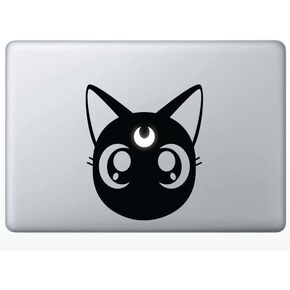 Moon Luna Vinyl Decal Sticker # 833 ((6.7" x 5.7"), Black)