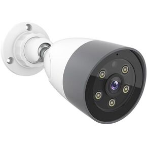 AI Security Camera Outdoor [only Work with iPhone], Spotlight & Siren, Motion Detection, Human/Vehicle/Animal Detection, 2-Way Talk, Color Night Vision, Built-in 32GB Storage, PoE