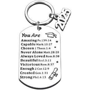 2025 Graduation Gifts for Him Her 2025 Class of 2025 High School Boy Girl Senior 2025 College Graduation Gifts Bulk Keychain Summer School Last Day of School Religious Graduation Nurse Master Gifts