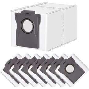 أكياس الغبار البديلة لملحقات قطع غيار المكنسة الكهربائية Dreame X40 Ultra Complete / L10s Pro Ultra Heat / X30 Ultra Robot، سعة كبيرة 3 لتر، توفر لك مشكلة التنظيف (8 قطع) in Kuwait