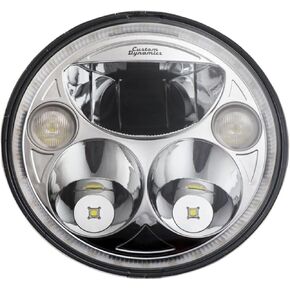 Custom Dynamics CDTB-7-I-C 7in. TruBeam Headlights - Chrome Reflector