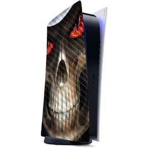 MightySkins Carbon Fiber Gaming Skin for PS5 / Playstation 5 - Cartoon Mania | Durable Textured Carbon Fiber Finish | Easy to Apply | Made in The USA