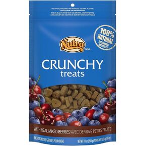 Nutro Crunchy Dog Treats with Real Mixed Berries 10oz - 2 Pack