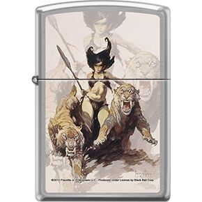 RARE LIMITED EDITION THE HUNTRESS by: FRANK FRAZETTA - ZIPPO