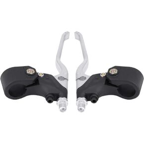KIMISS Universal 1 Pair Aluminium Alloy 22mm 7/8 inch Handlebar Brake Lever for 47cc 49cc Mini Pocket Dirt Bike ATV Pocket Bike bremshebel