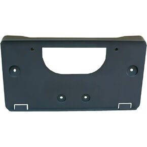Front License Plate Frame Bracket Tag Holder, Black Textured/Replacement for 2003-2007 GMC Pickup Sierra and Chevy Silverado 15199886 GM1068135