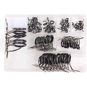 Croch 75 Pcs 8 Sizes Fishing Rod Tip Repair Kit Stainless Steel