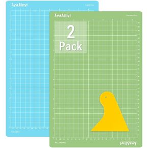 Cutting Mats for Cricut - Lya Vinyl 4 Pack Variety Cutting Mats 12x12 & 12x24, Cutting Mats for Cricut Vinyl(StandardGrip, LightGrip,) for Cricut Explore Air Series & Cricut Accessories