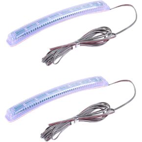 1 Pair Turn Signal Side Mirror Strip Lights Mirror Reflector Light Cars Car Mirror Light Truck Marker Strip Light Car Turn Light Trucks Rearview Mirror Plastic Side Lights