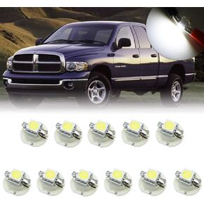 11Pcs LED Dashboard Instrument Panel Gauge Cluster Lights for 2002 2003 2004 2005 2006 2007 2008 Dodge Ram 1500 2500 3500 Interior Lights Speedo Tach Dash Instrument LED Light Bulbs Xenon White