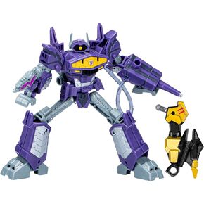 Transformers Toys EarthSpark Deluxe Class Shockwave Action Figure, 5-Inch, Robot Toys for Kids Ages 6 and Up