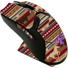 MightySkins Skin Compatible with Razer Viper Ultimate - Western Horses | Protective, Durable, and Unique Vinyl Decal wrap Cover | Easy to Apply, Remove, and Change Styles | Made in The USA