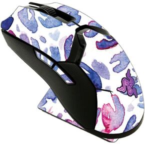 MightySkins Skin Compatible with Razer Viper Ultimate - Blue Petals | Protective, Durable, and Unique Vinyl Decal wrap Cover | Easy to Apply, Remove, and Change Styles | Made in The USA