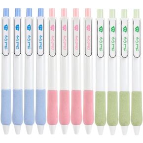 Gel Pens, 0.5mm Black Ink Pens Fine Point Smooth Writing Pens, 12 PCS Ball Point Pens for Journaling Note Taking, Cute Aesthetic Office School Supplies Gifts for Women, Nurse Stationery