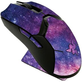 MightySkins Skin Compatible with Razer Viper Ultimate - Violet Stars | Protective, Durable, and Unique Vinyl Decal wrap Cover | Easy to Apply, Remove, and Change Styles | Made in The USA