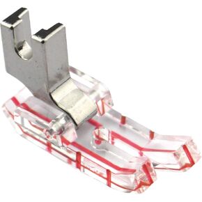 DREAMSTITCH 31461-L Clear View 1/4 inch Quilting Presser Foot for All Low Shank Snap-On Singer,Brother,Babylock,Euro-Pro,Janome,Kenmore,White,Juki,Simplicity,Elna Sewing Machine 602L