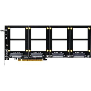 GLOTRENDS PU41 Quad U.2 SSD to PCIe 4.0 X16 Adapter Without PCIe Bifurcation Function (PCIe Bifurcation Motherboard is Required)