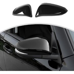 CheroCar for 4runner Side Mirror Covers Mirror Caps Compatible with Toyota 4Runner 2017-2023/ Highlander 2014-2019/ RAV4 2014-2019,Black