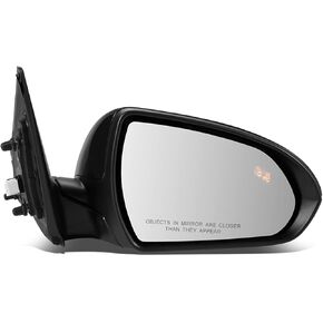 DNA Motoring OEM-MR-HY1321226 Powered Heated Right Passenger Side Door View Mirror w/Blind Spot Detection Compatible with 2017-2018 Elantra