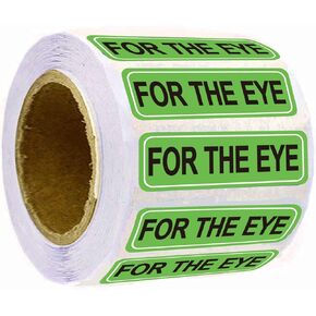 Veterinary Labels for The Eye Stickers Medication Instruction Labels for Medical Containers Pharmacies Hospitals 1/2 X 1.5 Inch 500 pcs/Roll