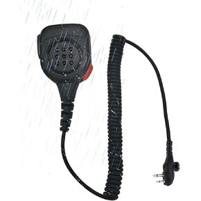Waterproof IP65 Radio Walkie Talkie Shoulder Lapel Mic Speaker Microphone for Hytera Hyt bd502i bd552i bd612i pd502i tc-320 tc 508 tc-508 tc-610 tc508 pd402i bd402i pd562i pd482i (Orange)