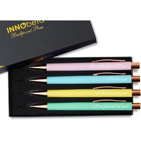 InnoBeta Girlfriend Gifts Ballpoint Pen Set of 4, Funny Gifts for Girlfriend On Birthday, Christmas, Valentines Day