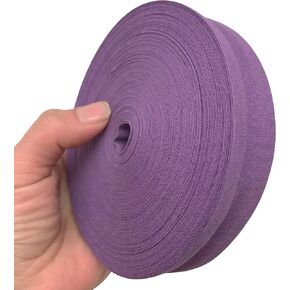 PEPPERLONELY 5 Yards 25mm (1 Inch) 100% Cotton Single Fold Bias Type Bias Binding for Sewing and Hemming Ribbon - Black in Kuwait