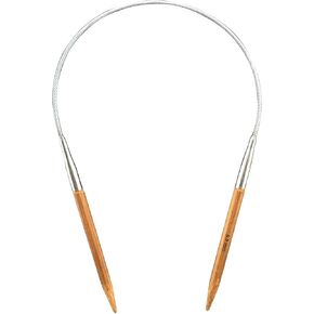 Mdoker Bamboo Circular Knitting Needle Size 4 24 Inch Circular Knitting Needles for Handmade Knitting DIY and Any Weaven Yarn Projects(US Size 4,3.5mm)