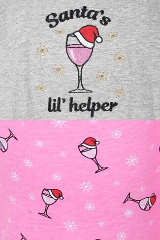 Women's Pajama Party Drawstring Waist Printed Short Sleeve Soft Cotton Sleepwear Capri Set in Saudi Arabia