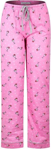 Women's Pajama Party Drawstring Waist Printed Short Sleeve Soft Cotton Sleepwear Capri Set in Saudi Arabia