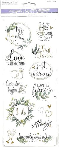 Forever in Time Newlywed Mr. & Mrs. Stickers, 15ct in Saudi Arabia