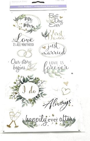 Forever in Time Newlywed Mr. & Mrs. Stickers, 15ct in Saudi Arabia