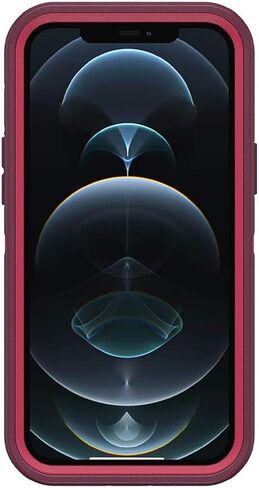 OtterBox Defender Series Screenless Edition Case for iPhone 12 Pro Max (Only) - Holster Clip Included - Non-Retail Packaging - Berry Potion Pink in Saudi Arabia