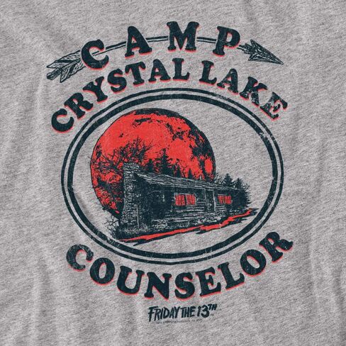 Popfunk Classic Friday The 13th Movie Camp Crystal Lake Counselor T Shirt & Stickers in Saudi Arabia