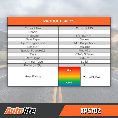 Autolite Iridium XP Automotive Replacement Spark Plug, XP5702 (1 Pack) in Saudi Arabia