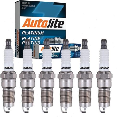 Sixity Auto 6 pc Autolite Platinum Spark Plugs compatible with Ford F-150 4.2L V6 1998-2008 in Saudi Arabia