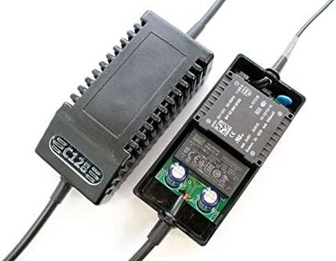 C128 PSU Modern Black US - استبدال مصدر الطاقة Commodore 128، قابس أمريكي in Kuwait