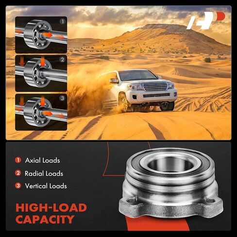 A-Premium 2 × محمل العجلة الأمامية ومجموعة المحور المتوافقة مع BMW - 1997-2010 - 525i 528i 530i 535i 535i GT 535xi 540i 545i 550i 550i GT M5 in Saudi Arabia