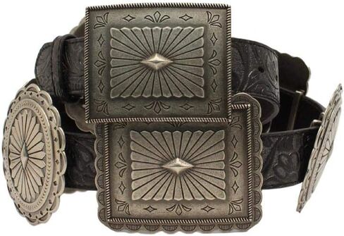 ARIAT Women's Black Embossed Concho Belt N/A S in Saudi Arabia
